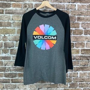 Volcom Mens Top Baseball Style Cotten Blend